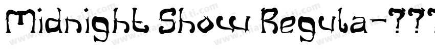Midnight Show Regula字体转换
